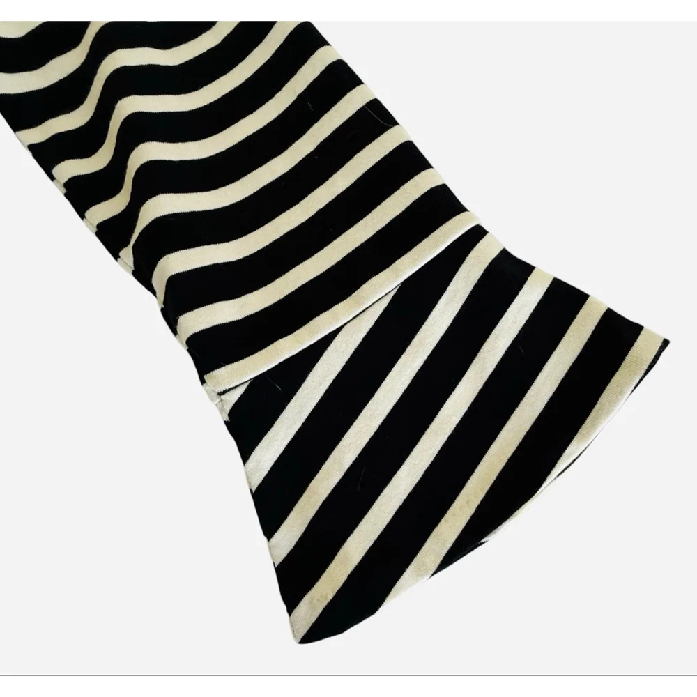 Women's J.Crew Ruffle Sleeve Striped Dress Size M - Picture 6 of 10